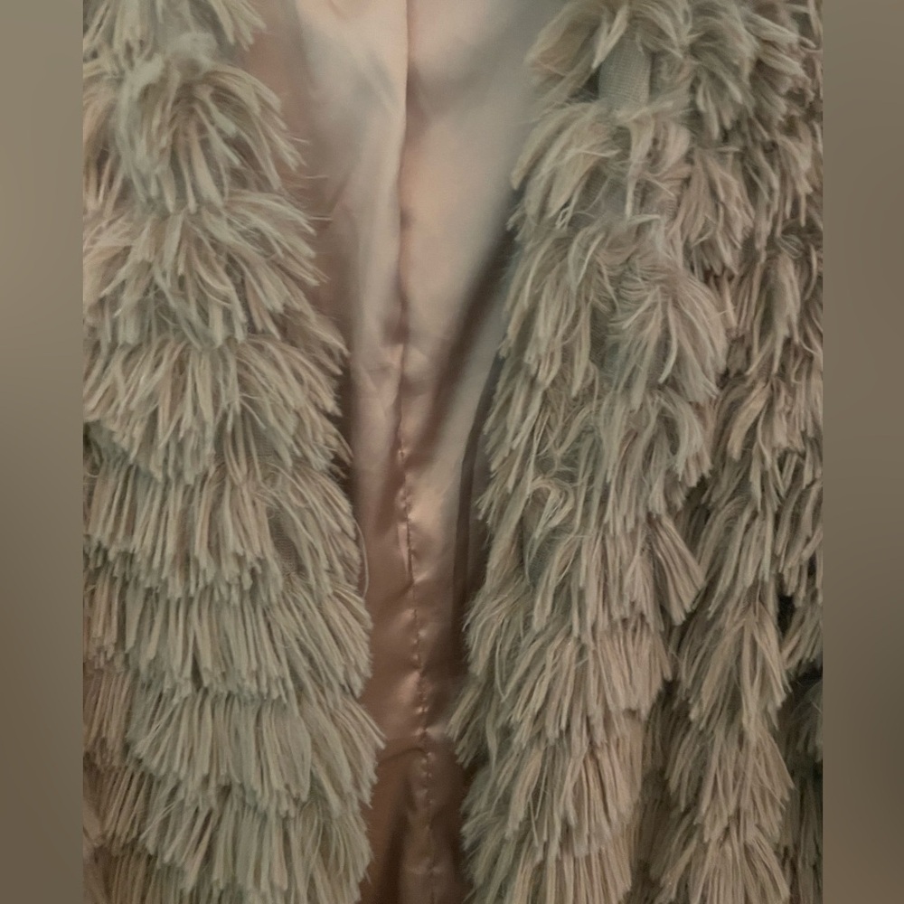 Saints and secrets fringe faux fur coat - Picture 4 of 10